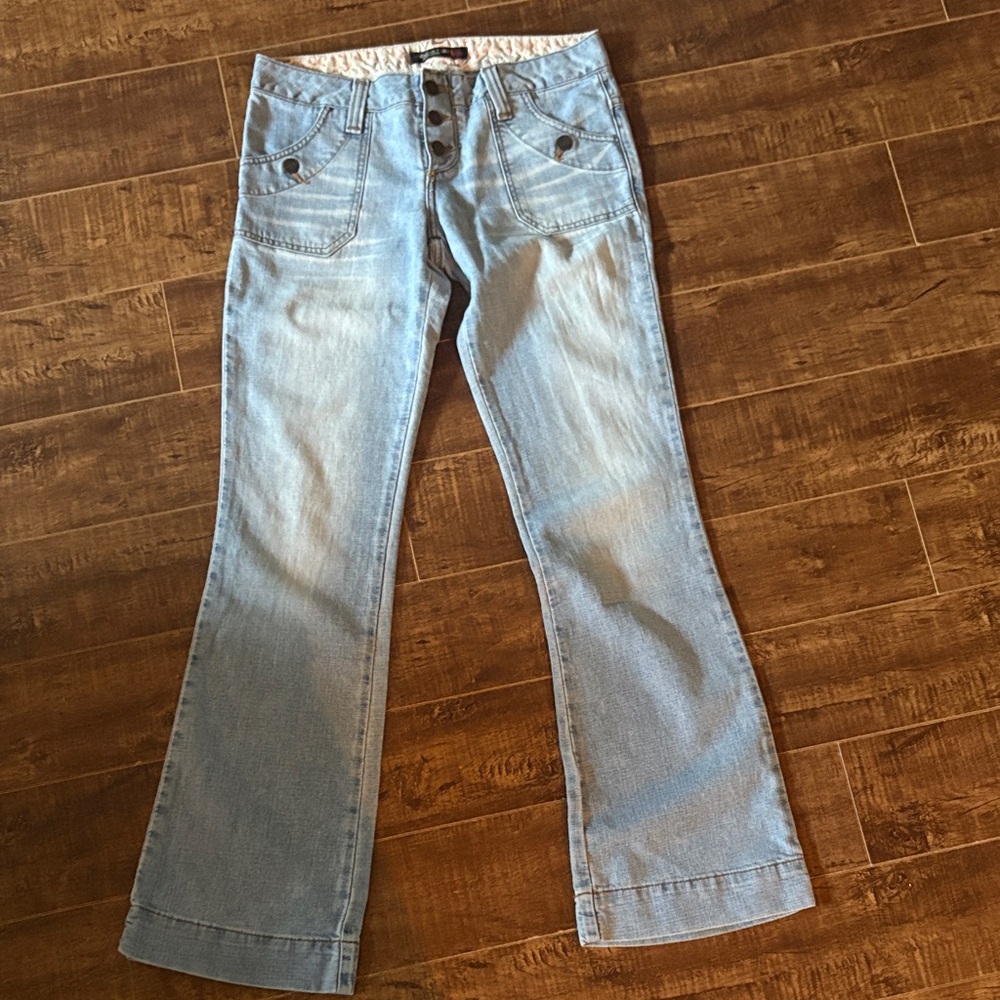 American Eagle Outfitters Light Blue Flare Jeans